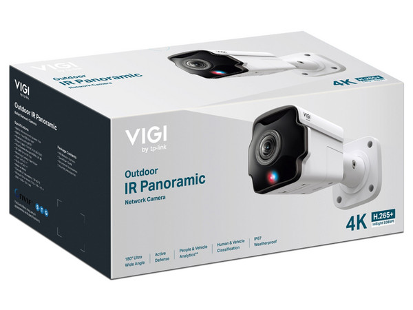 Cámara IP Tipo Bala TP-Link InSight S385PI de 8MP (3840 x 2160), Lente de 1.65mm, IR hasta 44m, IP67. Color Blanco.