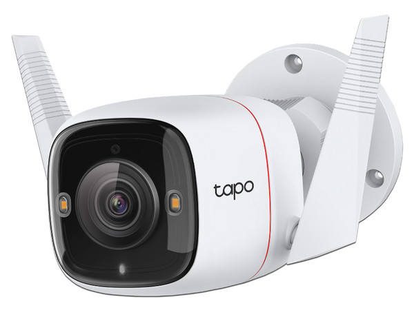 Cámara de Vigilancia TP-Link Tapo C310 para exterior de 3MP, IR hasta 30m, Ranura MicroSD, Wi-Fi, IP66. Color Blanco.