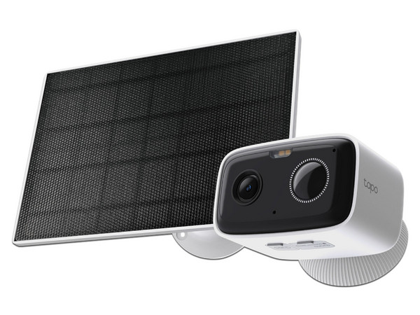 Kit de Cámara IP Tipo Bala TP-Link Tapo C400 KIT de 2MP Full HD (1920 x 1080), Inalámbrico, IR 10m, IP65, Panel Solar. Color Blanco.