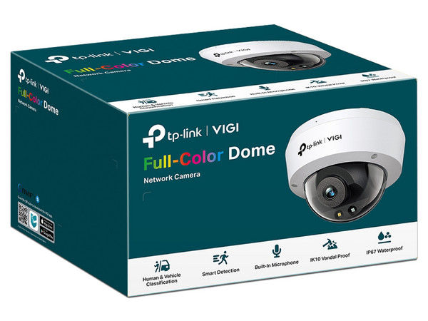 Cámara IP Domo TP-Link VIGI C250 (2.8mm), Full Color, 5 MP, WDR Verdadero, PoE / 12 VCC.
