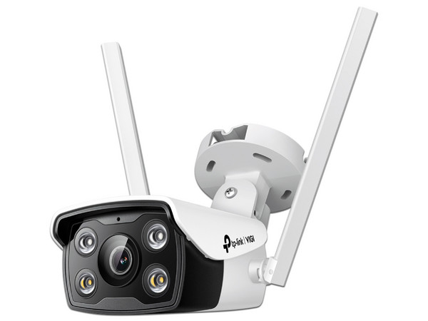 Cámara IP Tipo Bala TP-Link VIGI C340-W de 4MP (2560 x 1440), Lente 4mm, Wi-Fi, IR de Hasta 30m, Color Blanco.