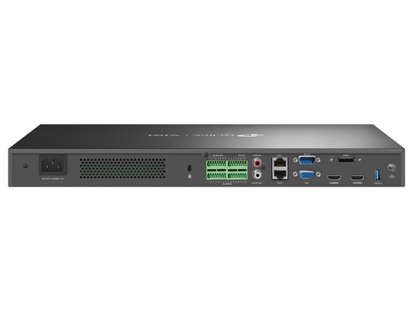 NVR TP-Link VIGI NVR4064H de 2MP, 64 Canales, 2 Puertos RJ-45 10,100,1000 Mbit/s, Salida de video HDMI (4K), No Incluye Disco Duro. Color Negro.