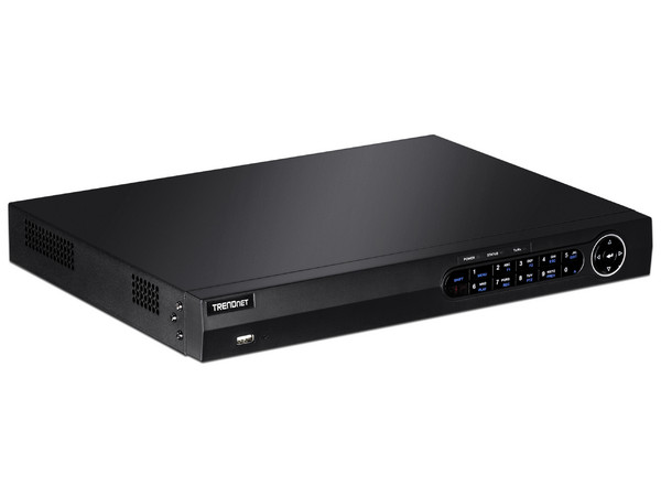 NVR Trendnet IP de 8 canales de video, HDMI, VGA, soporta hasta 12TB (no incluido).