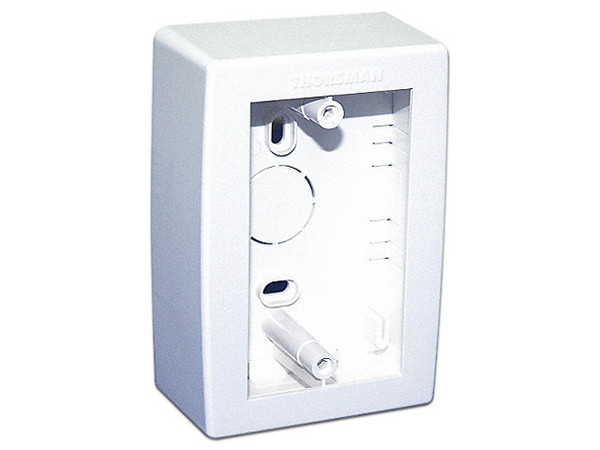 Caja de conexiones Thorsman TMKS1 para para instalaciones de servicio de energía voz y datos en superficie. Color Blanco