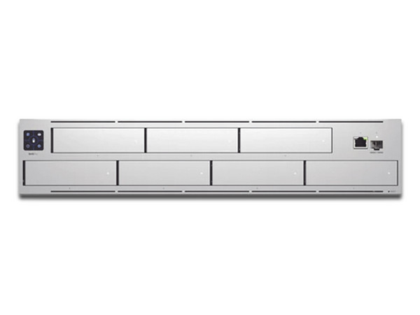 NVR Ubiquiti Networks UNVR-PRO, Almacena hasta 20 cámaras 4k o 60 cámaras 1080p, con bahía para 7 discos duros, pantalla táctil de 1.3