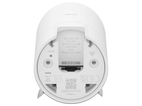 Cámara Flexible Ubiquiti UVC-G5 Flex, Montaje en mesa, techo, pared o poster, 2688 x 1512 (4MP) HD, IR hasta 6m. Micrófono incorporado.