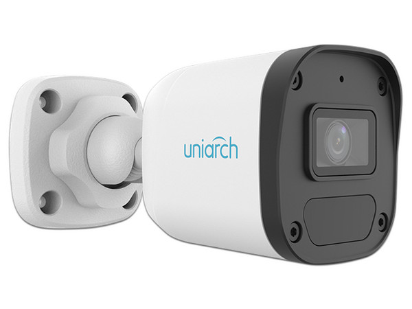 Cámara IP Tipo Bala Uniarch IPC-B132-AF28-ECO de 2MP (1920 x 1080), Lente de 2.8mm, IR hasta 30m, IP67, Color Blanco.