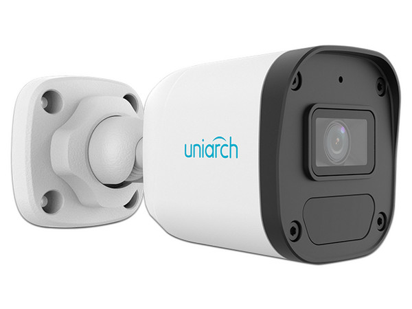 Cámara IP Tipo Bala Uniarch IPC-B134-AF28-ECO de 4MP (2560 x 1440), IR hasta 30m, IP67, Color Blanco.