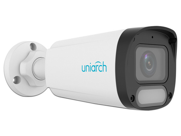 Cámara IP Tipo Bala Uniarch IPC-B242-ADF28K-WP de 2MP (1920 x 1080), Lente de 2.8mm, Iluminación LED hasta 30m, IP67, Color Blanco.
