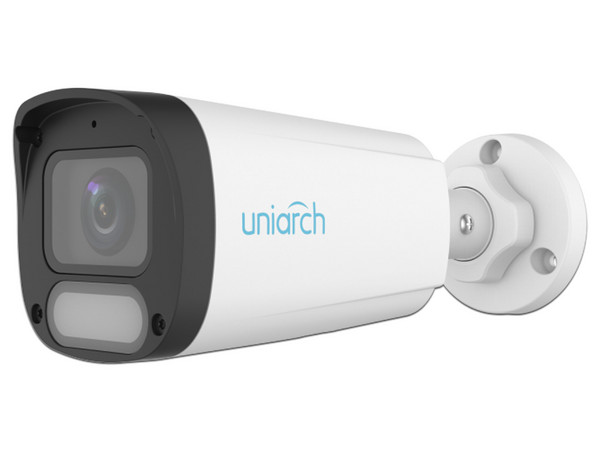Cámara IP Tipo Bala Uniarch IPC-B244-ADF28K-WP de 4MP (2560 x 1440), Lente de 2.8mm, Iluminación LED hasta 30m, IP67, Color Blanco.