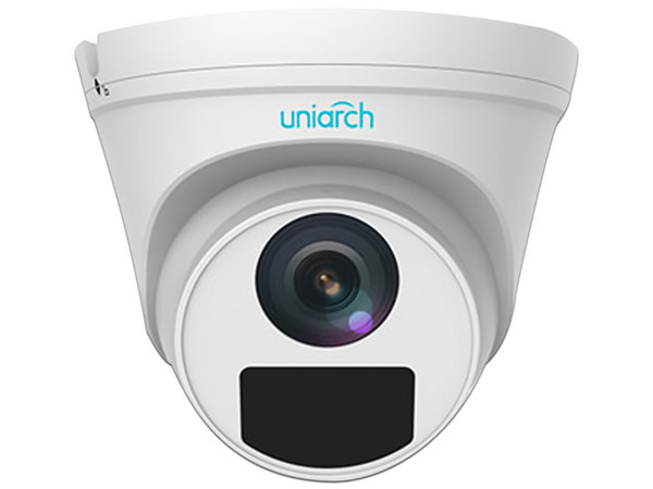 Cámara IP Tipo Turret Uniarch de 2MP, IR hasta 30m, PoE, IP67. Color Blanco