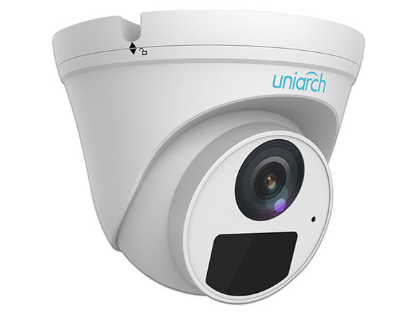 Cámara IP Tipo Torre Uniarch IPC-T122-APF28-E de 2MP (1920 x 1080), Lente de 2.8mm, IR ahsta 30m, IP67, Color Blanco.
