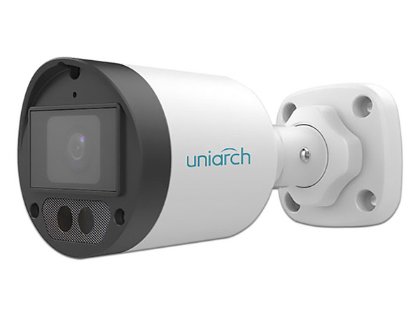 Cámara de Vigilancia tipo Bala Uniarch UAC-B122-AF28LM de 2MP (1920 x 1080), IR hasta 40m, IP67. Color Blanco.