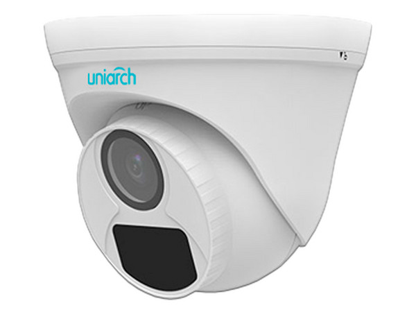 Cámara de Vigilancia Tipo Torre Uniarch UAC-T115-F28 de 5MP (2880 x 1620), Lente Fijo 2.8mm, IR de hasta 20m, IP67, Color Blanco.