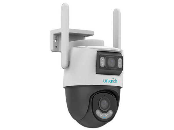 Cámara PTZ Uniarch UHO-P2S-M33F34 de 3MP ( 2304 x 1296), Lente de 2.8mm, IR hasta 30m, IP66, Color Blanco.