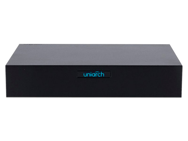 DVR Penta-híbrido Uniarch XVR-104F, de 6 canales IP, 4 Canales BNC, Almacenamiento de hasta 6TB (No incluido).