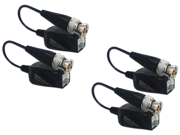 Paquete de 4 pares de transceptores pasivo UTEPO UTP101PHD404, Push, HDCVI 720P 250M, 1080P 200M,TVI 720P 250M, 1080P 200M, AHD 720P 300M, 1080 300M.