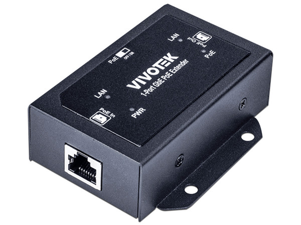 Extensor PoE Vivotek AP-GXC-0100, 1 Puertos Gigabit GE, Conexión en cascada hasta 200m, Salida PoE hasta 68W.