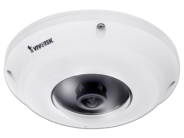 Cámara IP Fish Eye Vivotek FE9381-EHV de 5MP, visión panorámica de 360 grados, lente fijo de 1.47mm, PoE, IP66, IK10 a prueba de vandalismo.