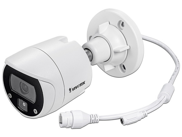 Cámara de vigilancia IP Vivotek tipo bullet de 2MP, Lente de 2.8mm, IR hasta 30 metros, PoE, Ethernet, IP66, IK10.