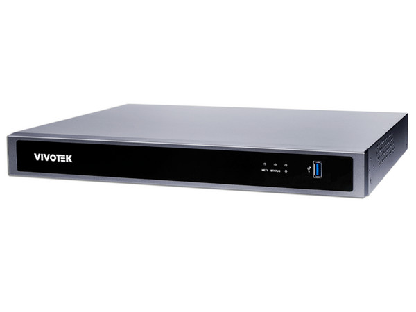 NVR VIVOTEK ND9426P, 16 Canales, 16 Puertos PoE, 2 Bahías de discos, Ciberseguridad Trend Micro, Smart VCA Search, Color Gris.
