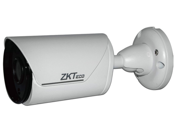 Cámara IP tipo bullet ZKTeco BS-852K12/13K de 2MP, 1080p, lente de 3.6mm, Distancia IR hasta 20 metros, soporta PoE, IP67.
