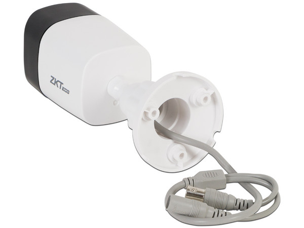 Cámara de vigilancia tipo bullet ZKTeco 720p, 3 en 1 AHD / TVI / CVI, lente de 2.8mm, IR hasta 20 metros, IP66.