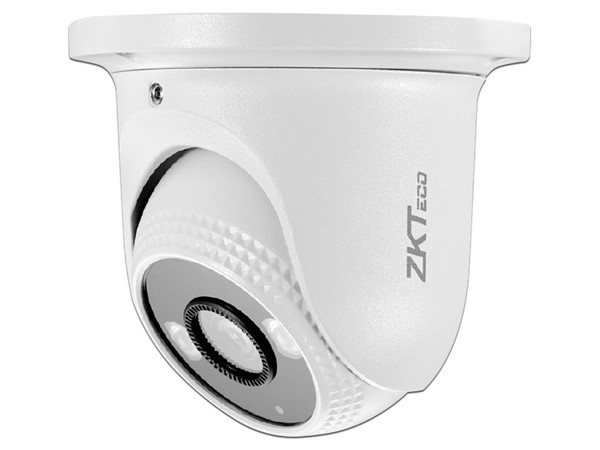 Cámara IP ZKTECO ES-855P31C-S8-MI-S-HL Domo Híbrida Inteligente de 5 MP, Serie BioSense, Lente 3.6 mm, Micrófono Integrado, Video Analítico IVA, Visión nocturna híbrida, IR 40m, PoE, IP67, Onvif y Carcasa Metálica.