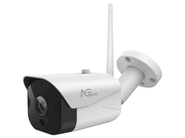 Cámara de vigilancia IP tipo bullet ZKTECO NGC401 de 2MP, Resolución 1080P, IR hasta 15m.