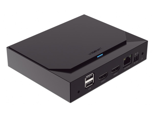 Decodificador de Vídeo Hanwha SPD-152 de hasta 8MP, 2 Salidas HDMI, 4K y 1080p, 64 Canales. Color Negro.