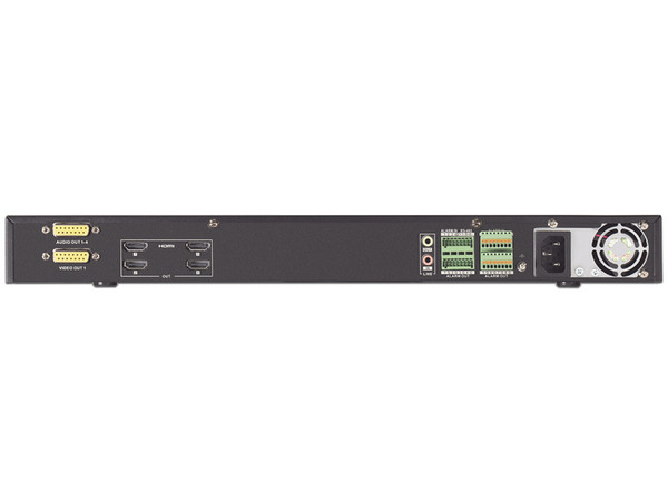 Decodificador de Vídeo Hikvision DS-6904UDI(C) de 4 Salidas HDMI, 4K. Color Negro.