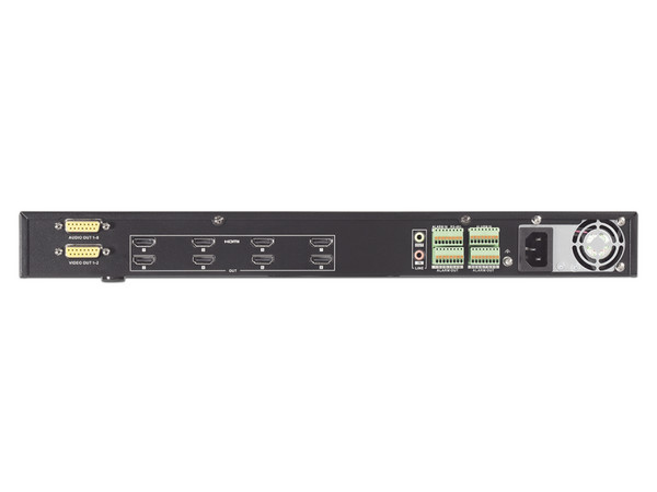 Decodificador de Vídeo Hikvision DS-6908UDI(C) de 8 Salidas HDMI, 4K, Hasta 128 Canales, Color Negro.