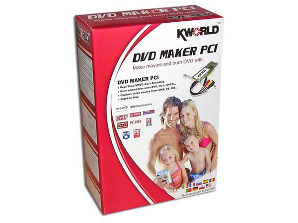 Tarjeta KWorld V-Stream Xpert DVD Maker, Captura Video de tu DVD Player / VCD / VHS / Videocámara y Graba directamente en DVD
