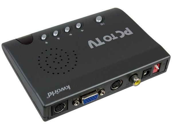 Convertidor de Señal Kworld de VGA a Video RCA y S-Video (Vea su PC/Portátil en su TV)