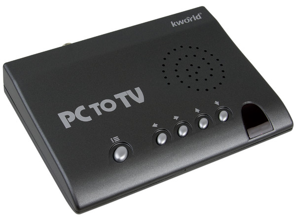Convertidor de Señal Kworld de VGA a Video RCA y S-Video (Vea su PC/Portátil en su TV)