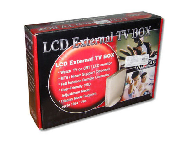 Sintonizador de TV externo para ver TV en monitor CRT o LCD Incluye control remoto
