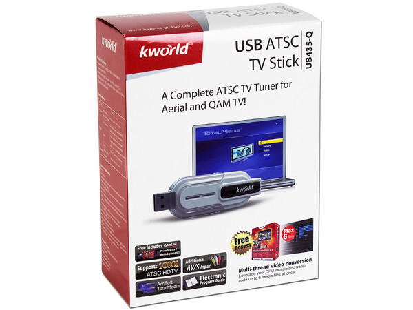 Sintonizador y Grabador de Televisión HD, ATSC y QAM  Kworld. USB 2.0
