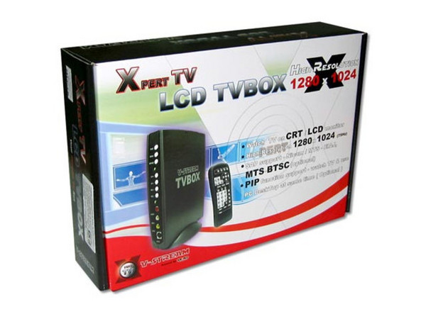 Sintonizador de TV externo LCD TV BOX para ver TV en monitor CRT o LCD en Alta Resolución 1280x1024 60-75 Hz