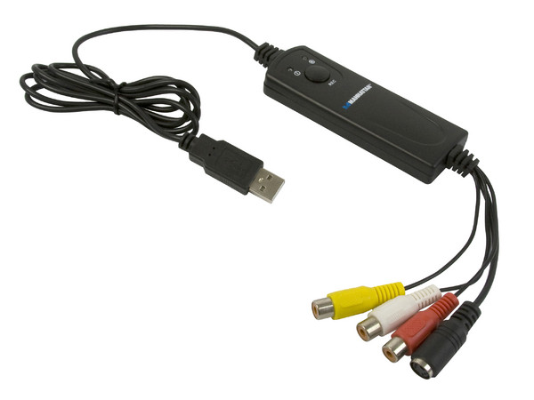 Capturadora de Video Manhattan Hi-Speed USB 2.0