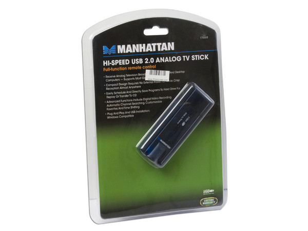 Sintonizador y Grabador de TV Manhattan con Control Remoto. USB 2.0          