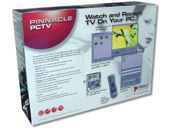 T. de Captura de Video Pinnacle PC-TV con Control Remoto