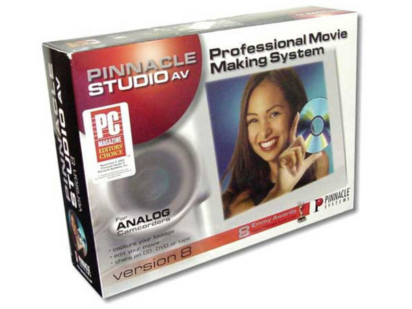 T. de Captura de Video Pinnacle Studio AV +  Pinnacle Studio Version 8
