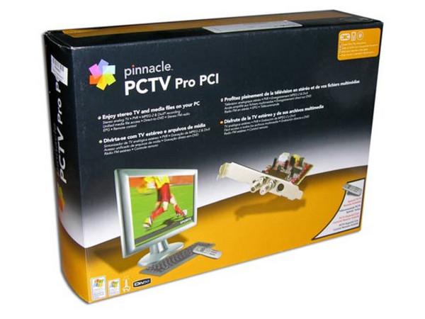 Tarjeta de Captura de Video Pinnacle PCTV Pro PCI, Sintonizador de TV y de Radio FM con Control Remoto.