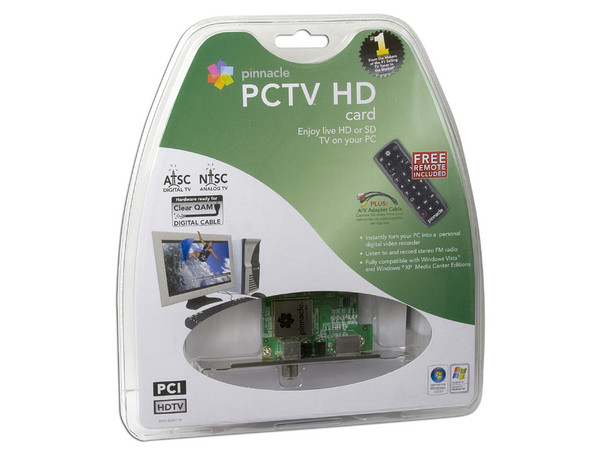 Pinnacle PCTV HD Card, Sintonizador de TV en Alta Definición (ATSC/NTSC) y Captura de Video con Control Remoto. PCI