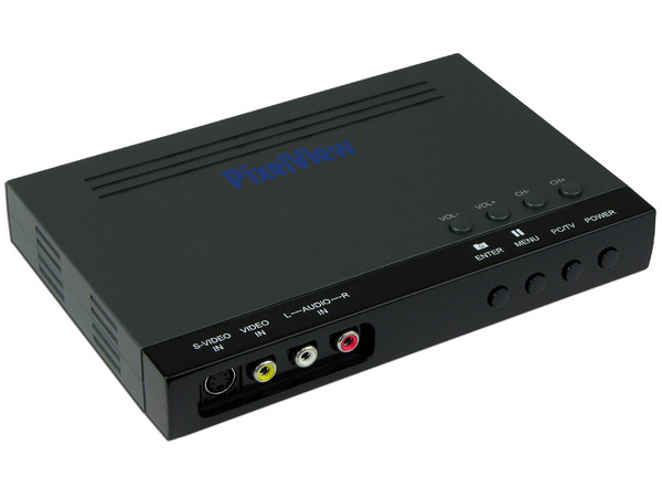 PixelView Combo USB 2 TV BOX , Sintonizador de TV (NTSC) y Captura de Video con Control Remoto. Externo USB.
Puede ver TV en un Monitor sin necesidad de una PC