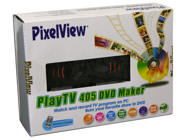 PixelView PlayTV 405 DVD Maker, Sintonizador de TV (NTSC) y Captura de Video con Control Remoto. Externo USB    