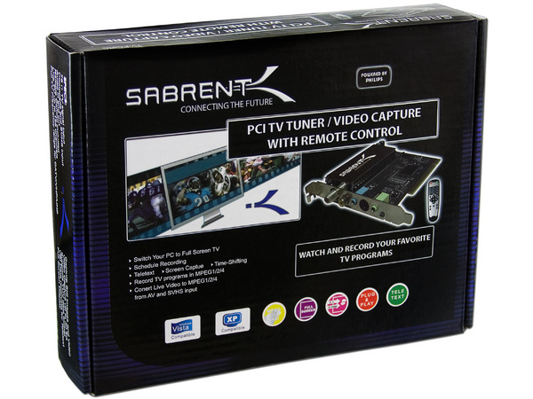 Tarjeta Sabrent TV Tuner, Captura de Video, Sintonizador de TV con Control Remoto. PCI