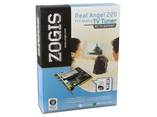 Tarjeta ZOGIS Real Angel 220 PCI, Captura de Video, Sintonizador de TV y de Radio FM con Control Remoto.