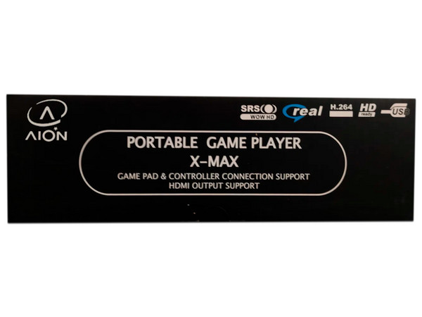 Consola Portátil AION X-MAX NEON, 6800 Juegos, 8GB, Mini HDMI.