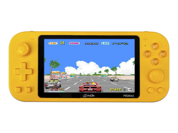 Consola Portátil Aion X20 Pro Max, 14000 juegos, Lector MicroSD, Mini HDMI. Color Amarillo.